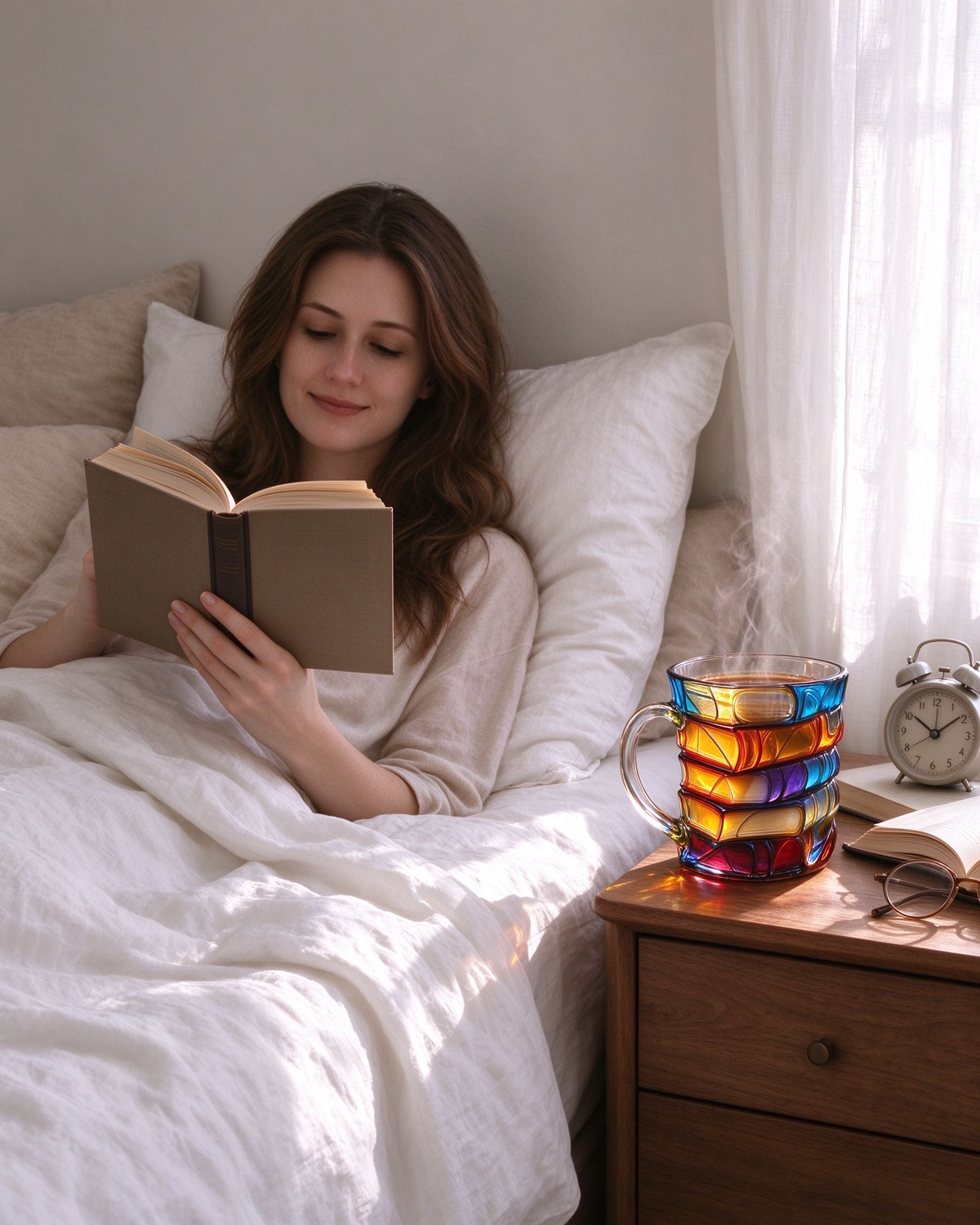 3D Glass Book Mug 📚☕