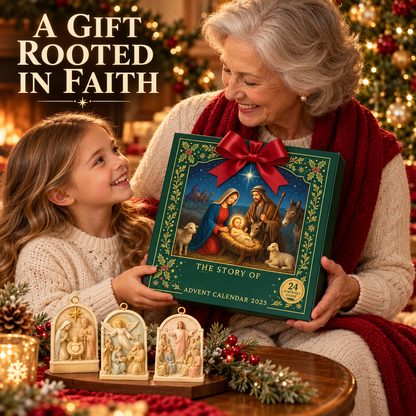 2026 Story of Jesus – 24 Days of Faith & Wonder Advent Calendar with 24 Unique Biblical Scene Miniatures, Christian Christmas Collectible Gift