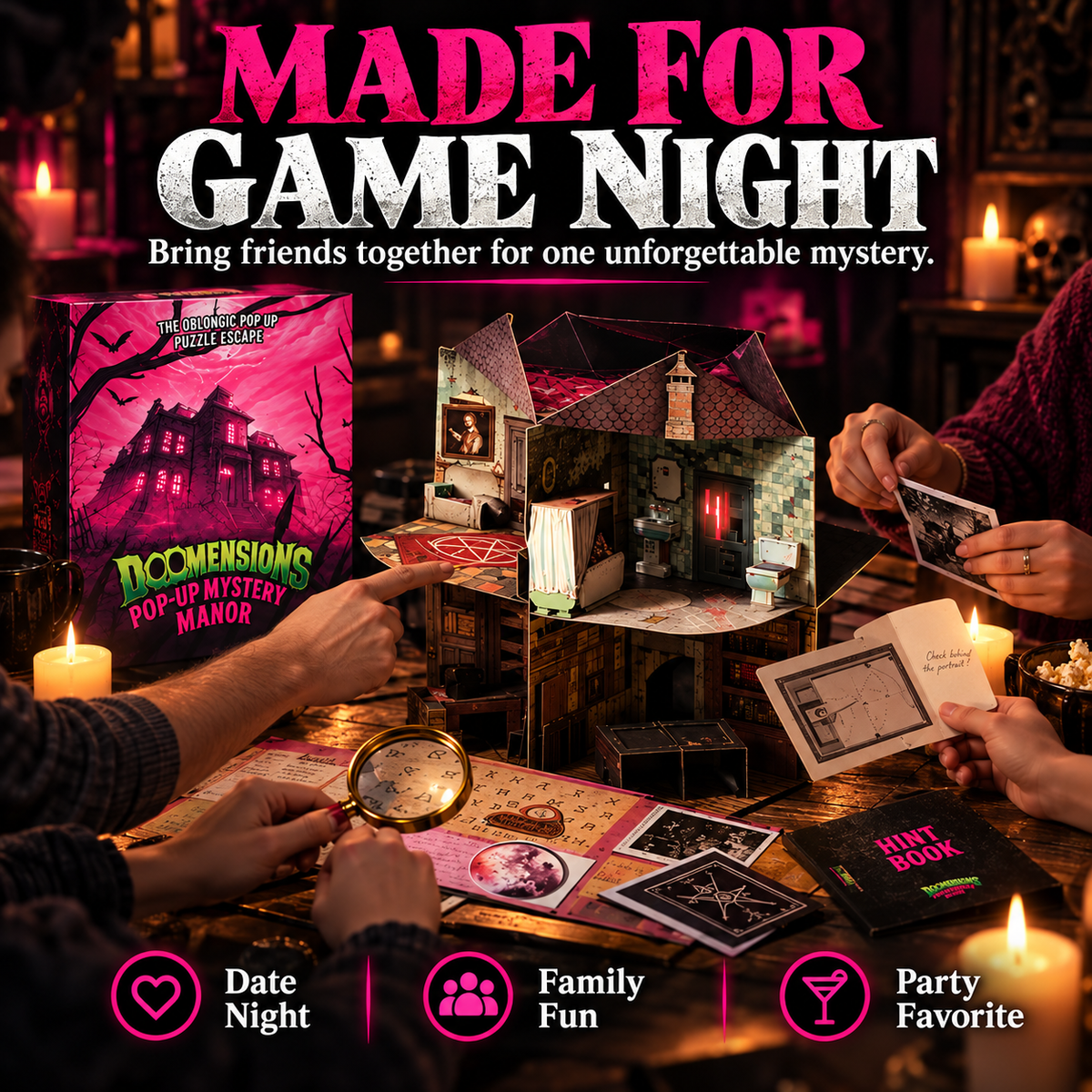 ✨ 3D Pop-Up Mystery Manor – Immersive Murder Mystery Puzzle Game