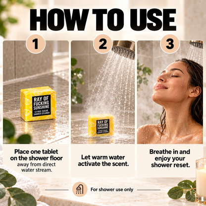 ✨ Bad Day Shower Steamers Gift Set – 8 Scented Self-Care Shower Tablets