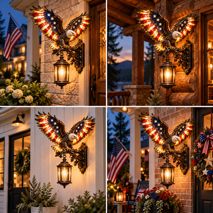 🦅🇺🇸 Freedom Wings – Patriotic Eagle Porch Wall Light