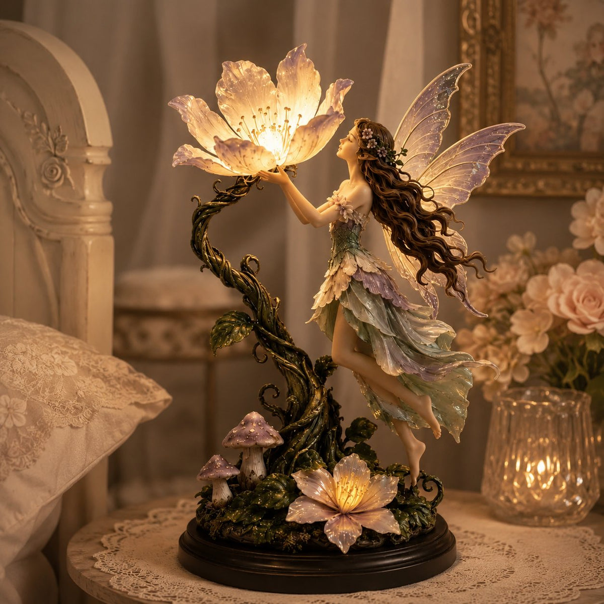 Adjustable fairy flower lamp branches