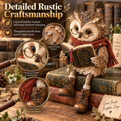 🦉 Reading Owl Figurine