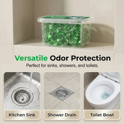 🥳2026 HOT SALE🥳💞50K+ SOLD!｜Drain Deodorizer Pods – Bio‑enzyme formula neutralizes smells at the source. Instant fresh scent, no harsh chemicals. Say goodbye to embarrassing odours. 🚰✅