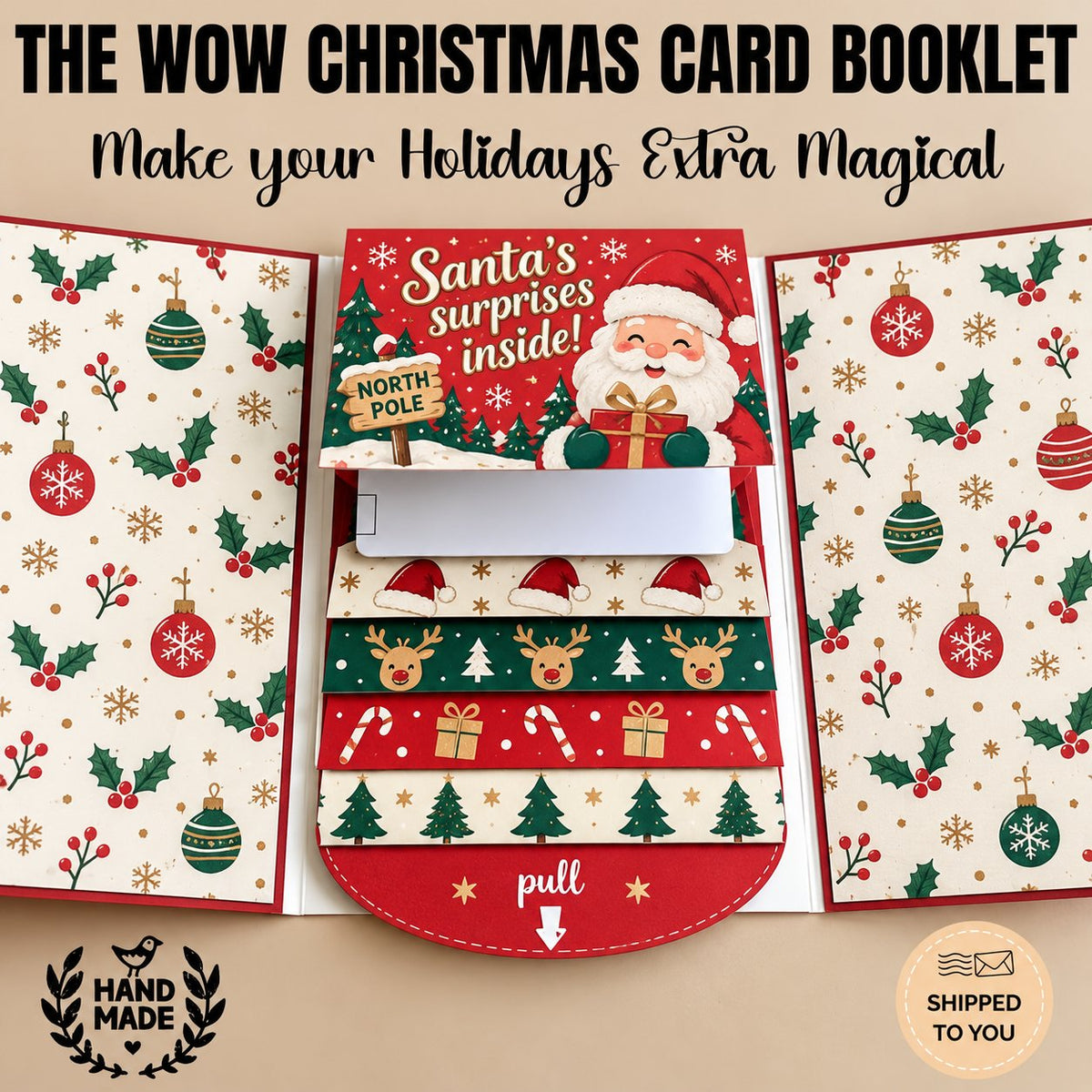 ⏰ LAST DAY 50% OFF - 2026 New 🎅💳 Waterfall Christmas Gift Card Booklet ✨