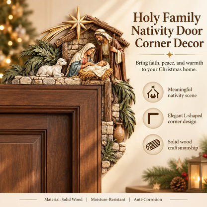 🎄 3D Christmas Nativity Door Frame Corner Decor — A Meaningful Holiday Accent ✨