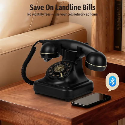 ☎️🌈 Vintage Old Fashioned Telephone with Speakerphone & Volume Control 📞