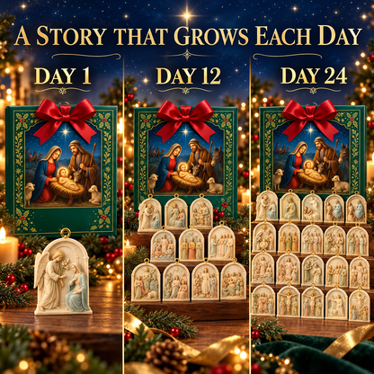 2026 Story of Jesus – 24 Days of Faith & Wonder Advent Calendar with 24 Unique Biblical Scene Miniatures, Christian Christmas Collectible Gift