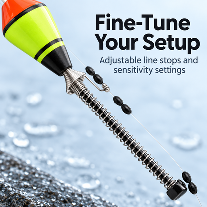 🎣 Spring-Loaded Fishing Float with Adjustable Sensitivity