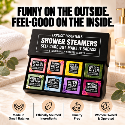 ✨ Bad Day Shower Steamers Gift Set – 8 Scented Self-Care Shower Tablets