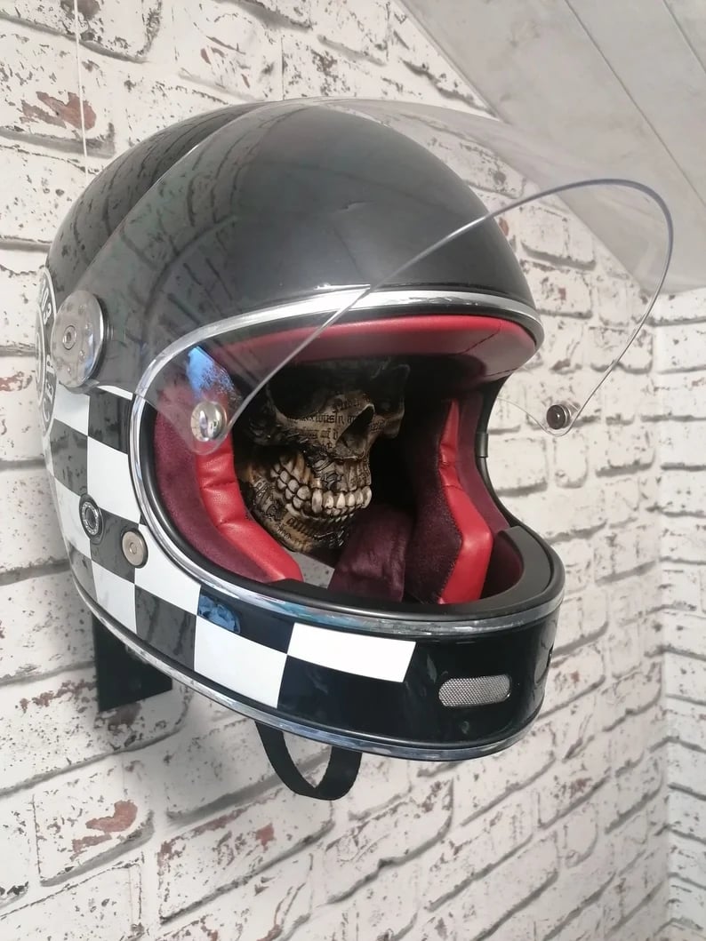 ☠️🏴‍☠️Motorcycle Helmet and Jacket Skull Holder