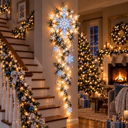 🔥Last Day 49% OFF🔥❄️ Giant Snowflake Blizzard Trail™- Let the Snowstorm Glow Indoors
