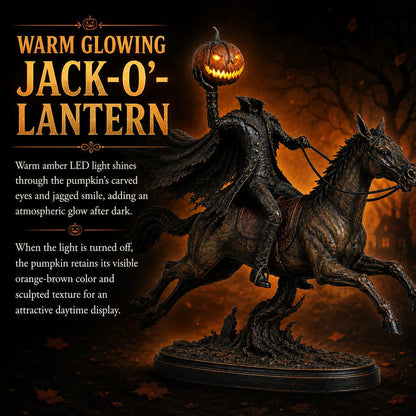 🎃🏇 Midnight Chase Headless Horseman Statue