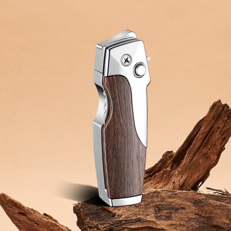 2-in-1 Tactical Folding Knife & Lighter