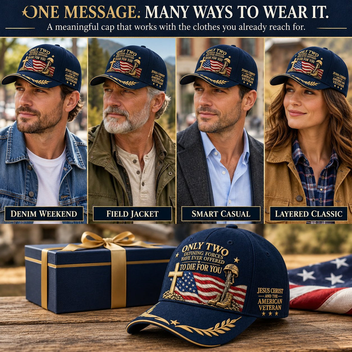 🇺🇸 Faith & Veteran Tribute Cap – Honor Their Sacrifice ✝️