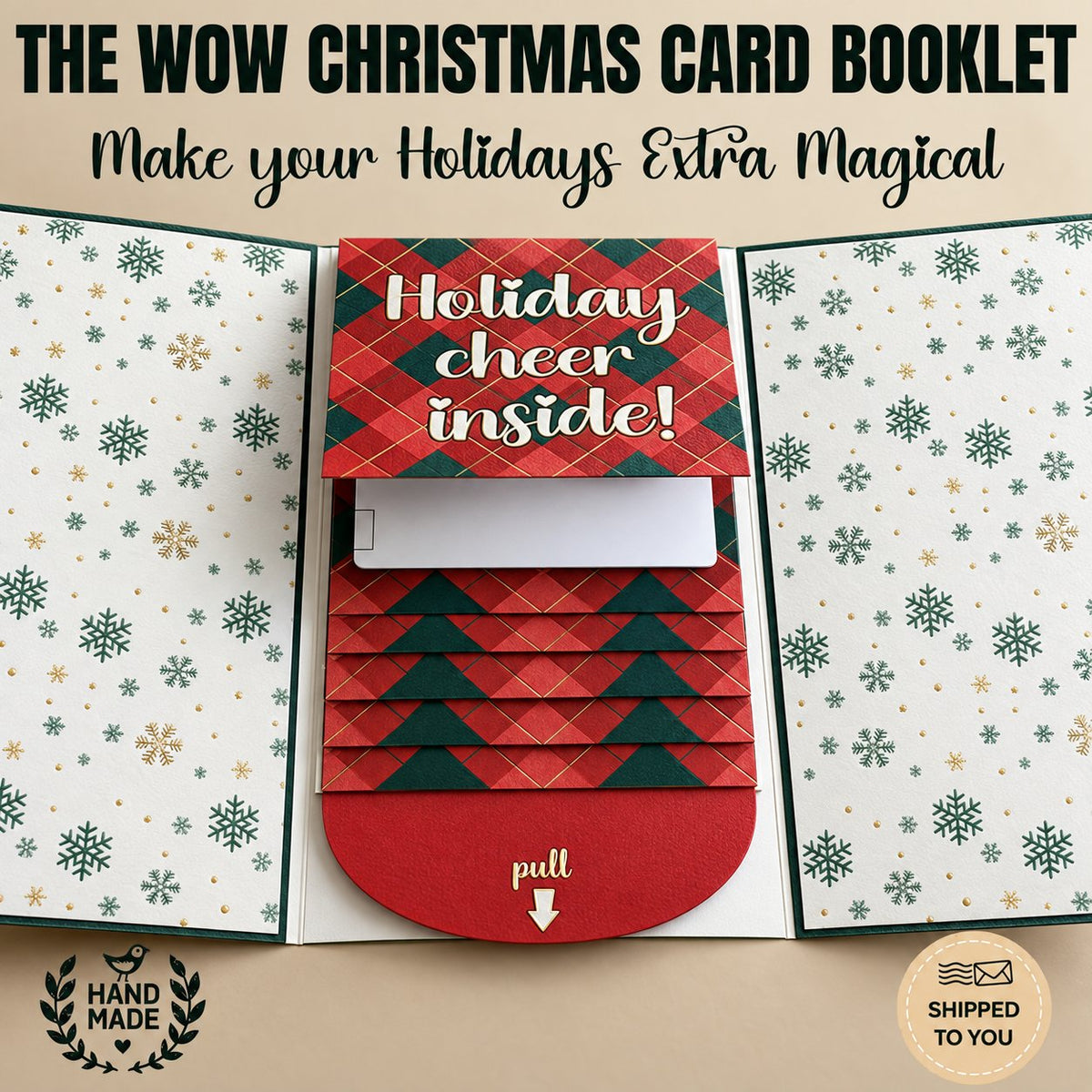 ⏰ LAST DAY 50% OFF - 2026 New 🎅💳 Waterfall Christmas Gift Card Booklet ✨