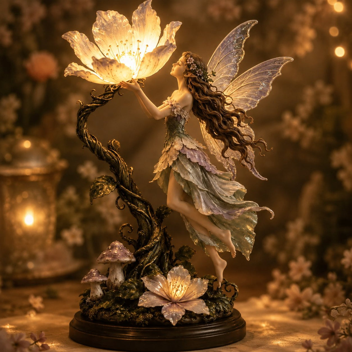 Fairy Flower Night Light illuminated