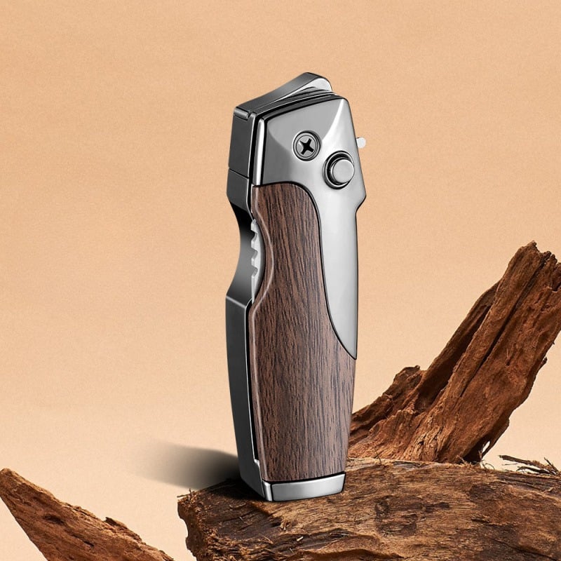 2-in-1 Tactical Folding Knife & Lighter