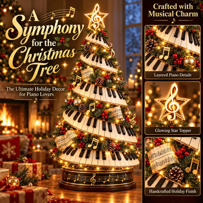🎹✨ Piano Christmas Tree Light – Lighted Musical Holiday Tree for Piano Lovers