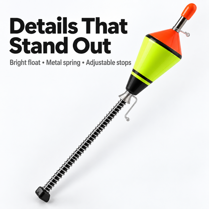 🎣 Spring-Loaded Fishing Float with Adjustable Sensitivity