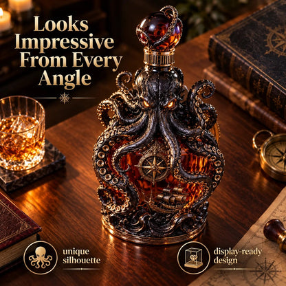 Dark Abyss Kraken Decanter – Sculpted Collector Bottle for Home Bar & Gifting(✨Buy 2 Free Shipping)