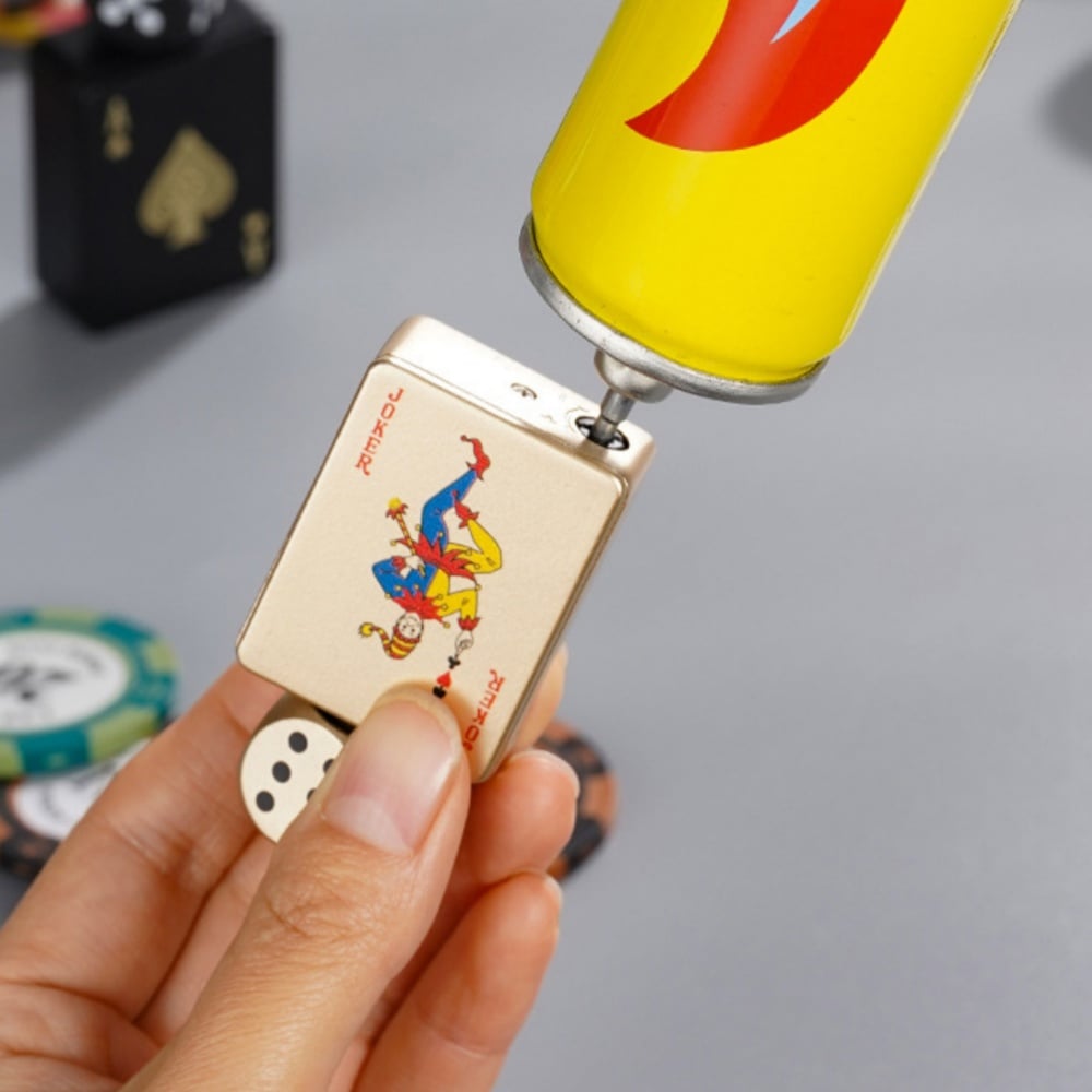 Stress-Relief Rotating Dice Lighter