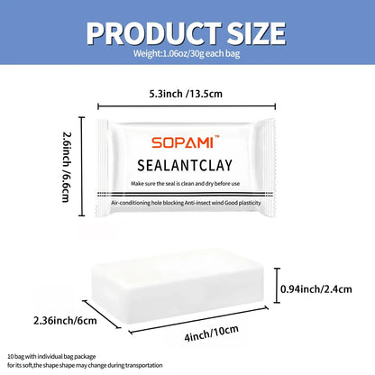 10/20PCS Eco-Friendly Sticky Sealant Clay, Quick Curing & Strong Adhesion, Waterproof Oil-Resistant Pest Control Sealant