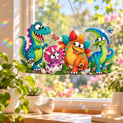 🐦✨ Sunny Birds Diamond Art Suncatcher DIY Kit