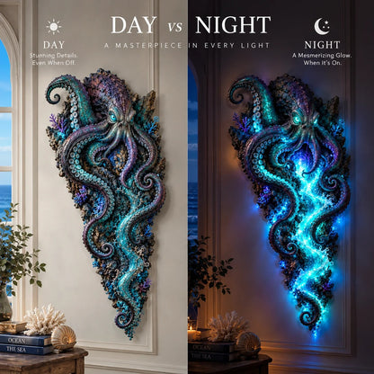 ⏰ Limited Stock 50% OFF - 🌊✨ Enchanted Ocean Legends™ Lighted Wall Décor Collection 🐋🧜‍♀️