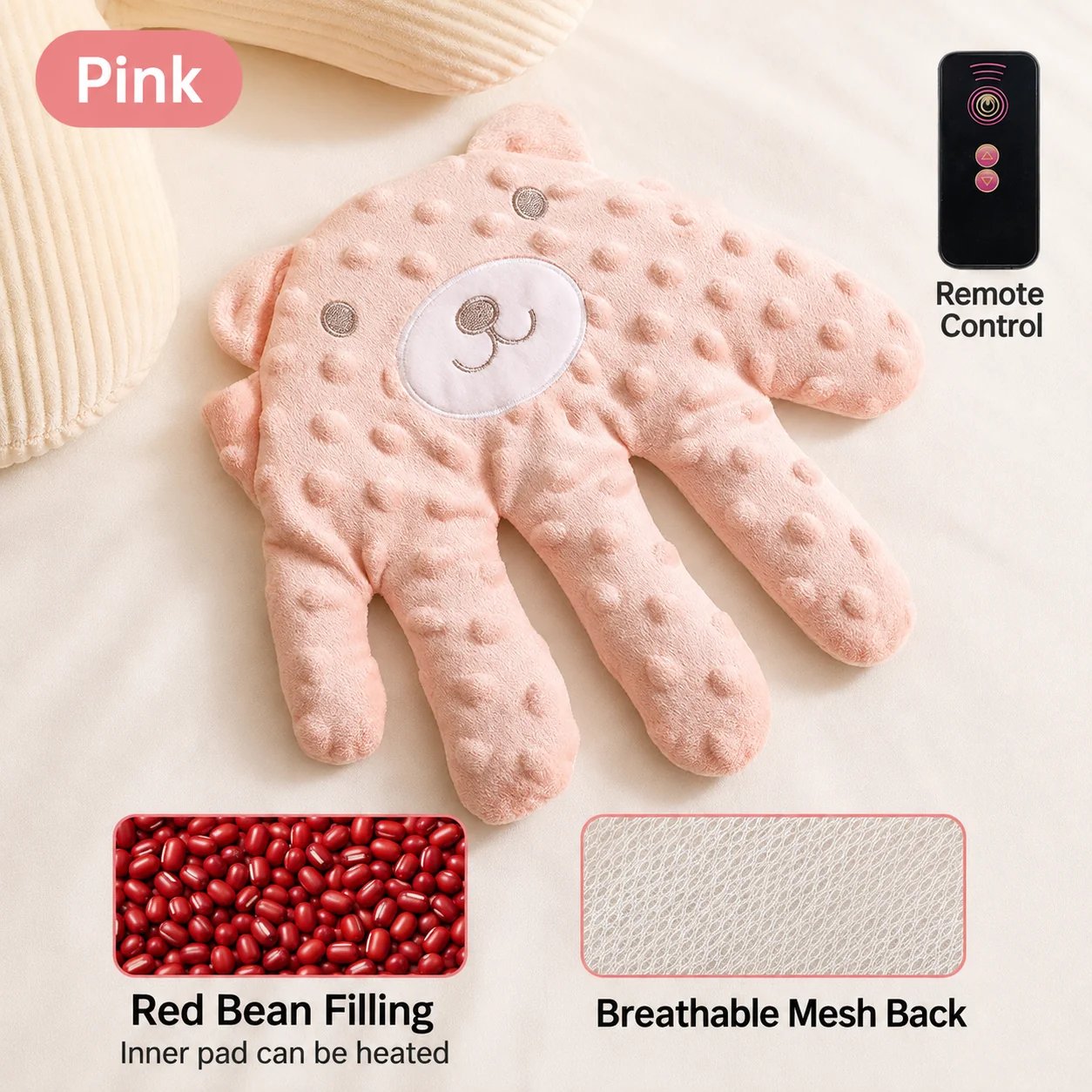 👶 Baby Soothing Rhythmic Palm – Remote-Controlled Patting & Warmth ☁️
