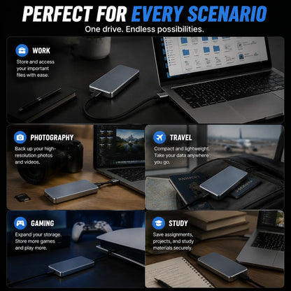 🔥 LAST DAY 50% OFF | Portable External SSD – High-Speed Storage for PC, Mac, iPhone & Android