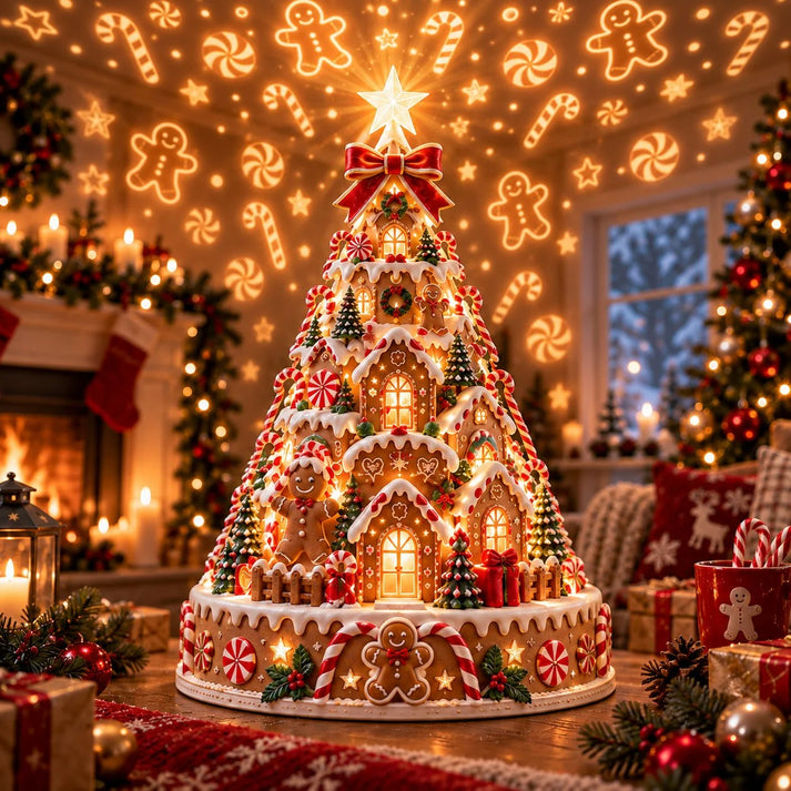 🎄 Christmas Village Projection Centerpiece – 4 Themed Villages