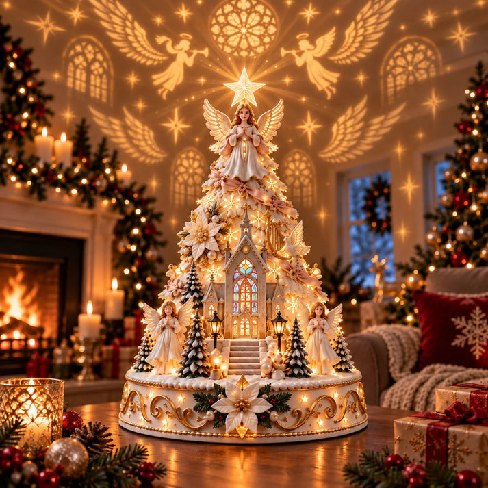 🎄 Christmas Village Projection Centerpiece – 4 Themed Villages