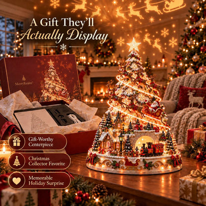 🎄 Christmas Village Projection Centerpiece – 4 Themed Villages