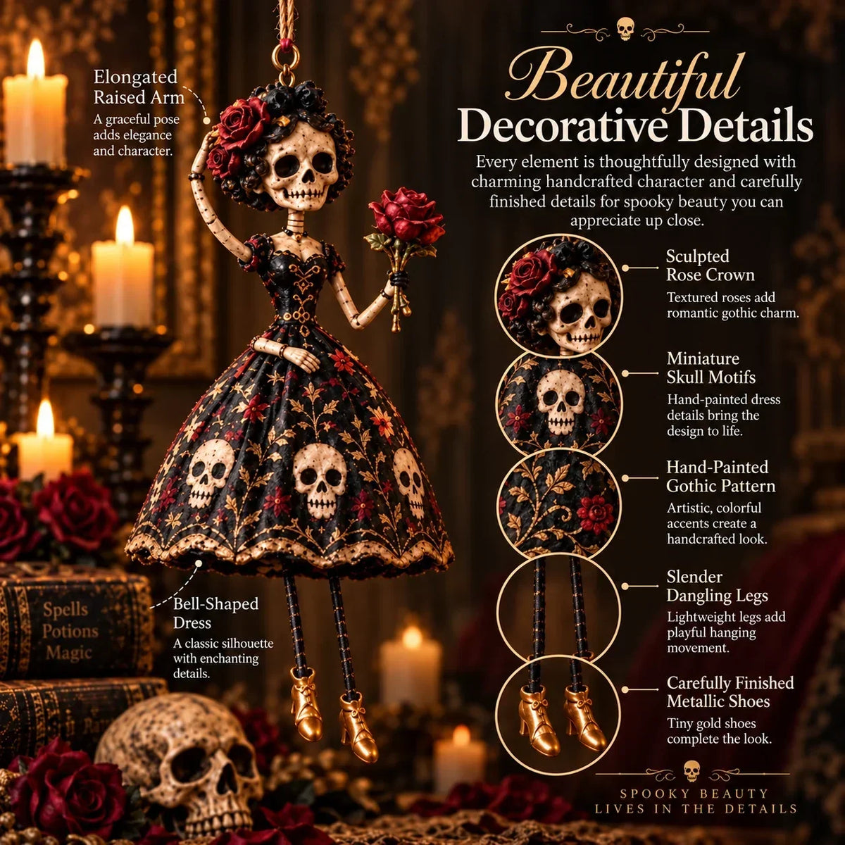 🎃Midnight Ladies™ – Gothic Halloween Hanging Decor🖤