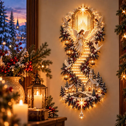 ✝️ Jesus Light Of Heaven Christmas Wall Hanging