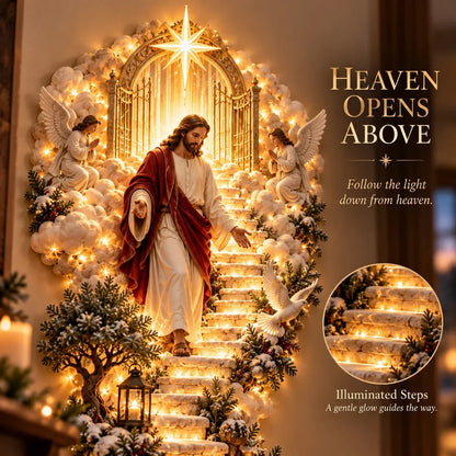 ✝️ Jesus Light Of Heaven Christmas Wall Hanging