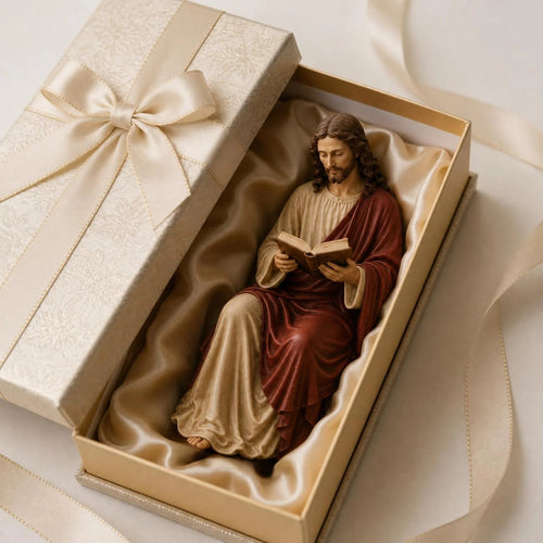 ✝️📖Faith & Wisdom Jesus and Mary Shelf Decor