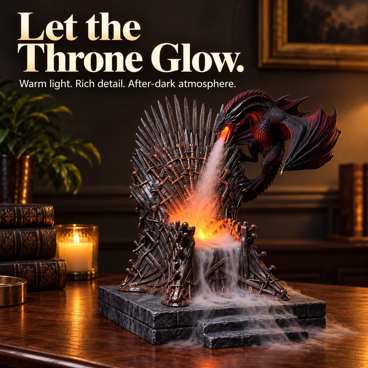 🐲 Dracarys  – Light-Up Dragon Mist Humidifier