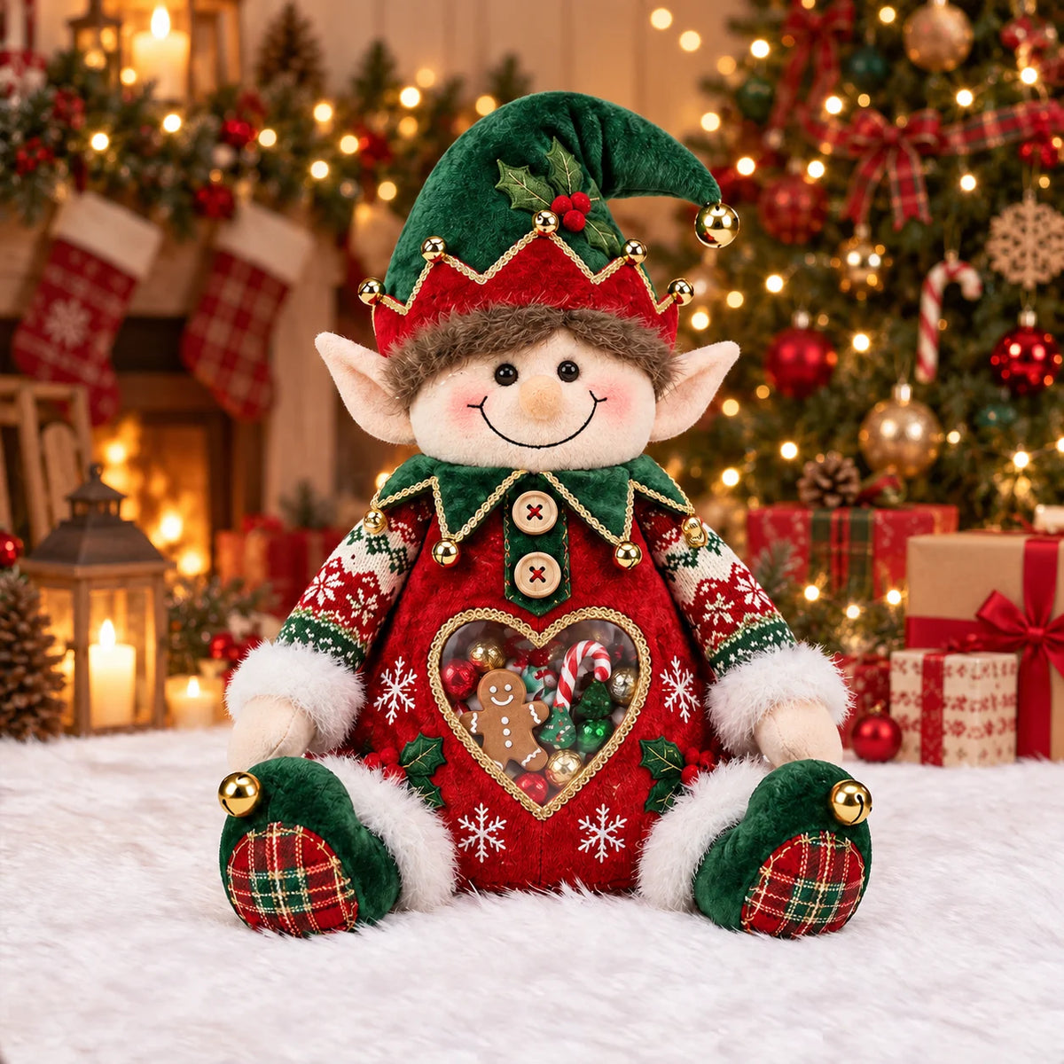 💯🎅 Refillable Christmas Figurine Treat Holder