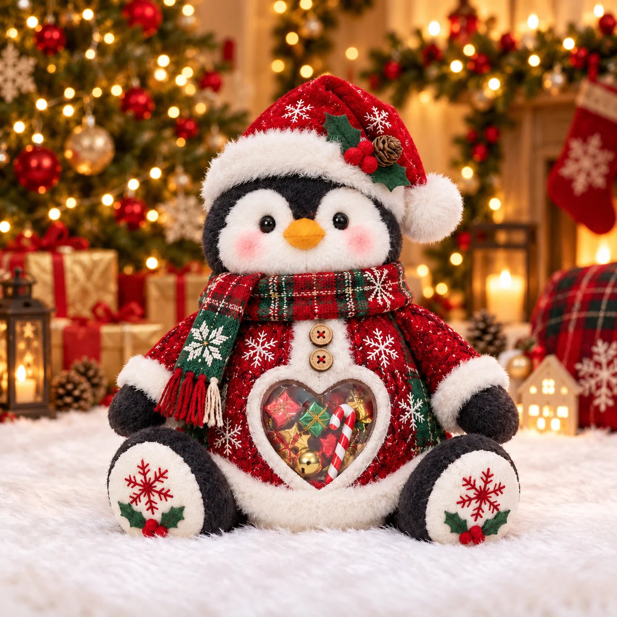 💯🎅 Refillable Christmas Figurine Treat Holder