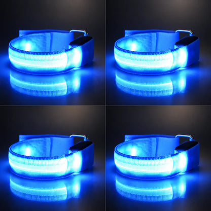 🐎 Horse Led Leg Straps – 4 Pack | Rechargeable-look Night Riding Safety Lights ✨