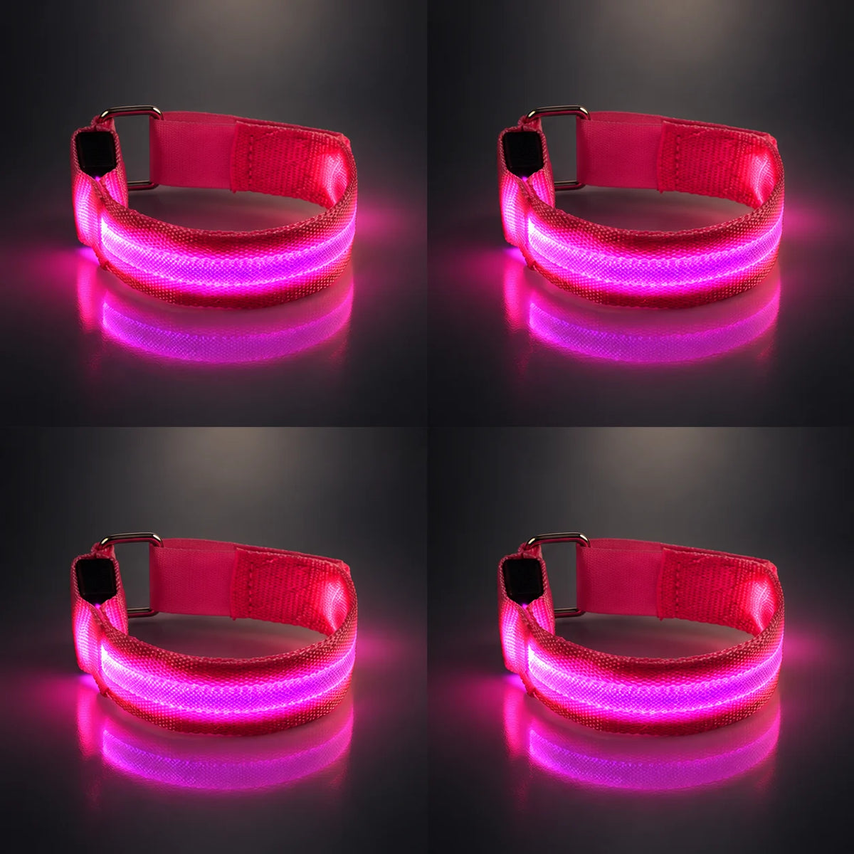 🐎 Horse Led Leg Straps – 4 Pack | Rechargeable-look Night Riding Safety Lights ✨