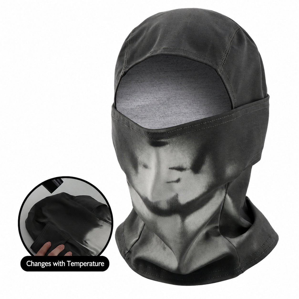 VOID V2 Reversible Thermal Balaclava Thermochromic Color Shift Face Mask for Outdoor Sports & Avant-Garde Street Style