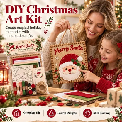 🎄✨Christmas DIY Fabric Weaving Friendship Kit - 🧵 Create Something Special Together! 💕