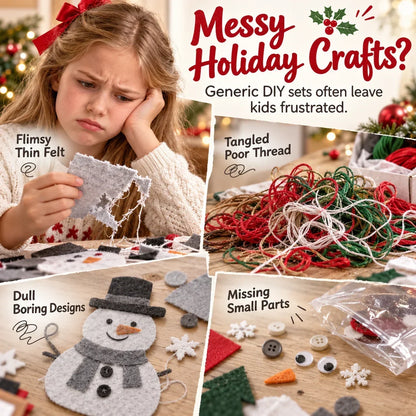 🎄✨Christmas DIY Fabric Weaving Friendship Kit - 🧵 Create Something Special Together! 💕