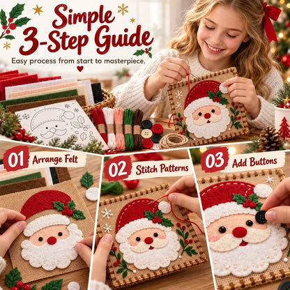 🎄✨Christmas DIY Fabric Weaving Friendship Kit - 🧵 Create Something Special Together! 💕