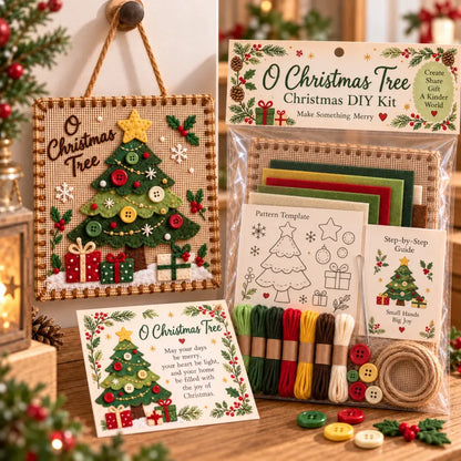 🎄✨Christmas DIY Fabric Weaving Friendship Kit - 🧵 Create Something Special Together! 💕