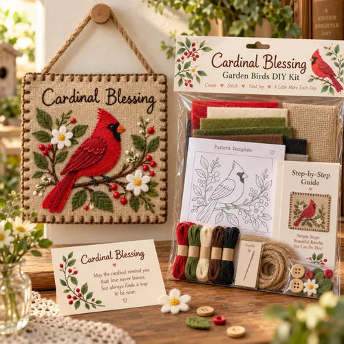 🐦 Garden Birds Fabric Weaving Kit
