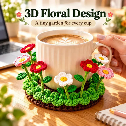 Handmade Crochet Floral Coaster | Everlasting Table Art 🌸